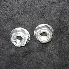 Schwinn bicycle bike N O S front flanged serrated axle nuts 5/16