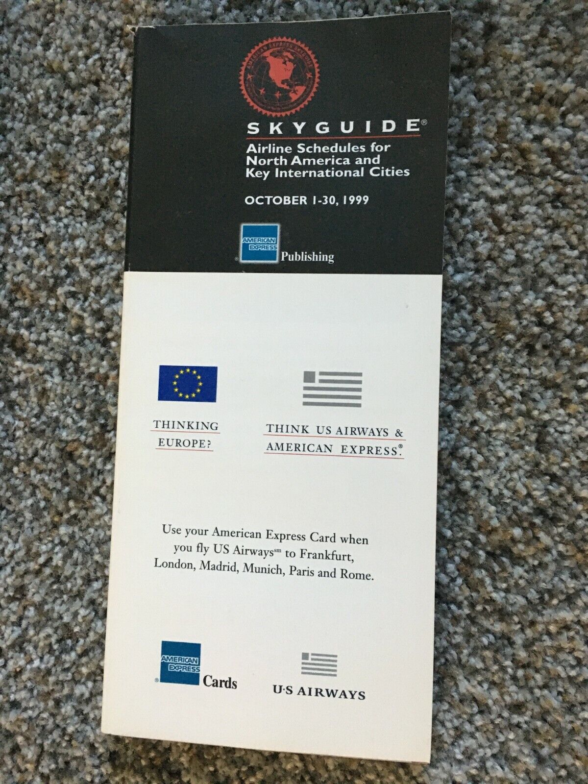 SkyGuide--Amex version of OAG Official Airline Guide North America October 1999