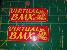 X2 VIRTUAL BMX STICK EM UPS Decal Sticker ORIGINAL OLD STOCK INSIDE picture