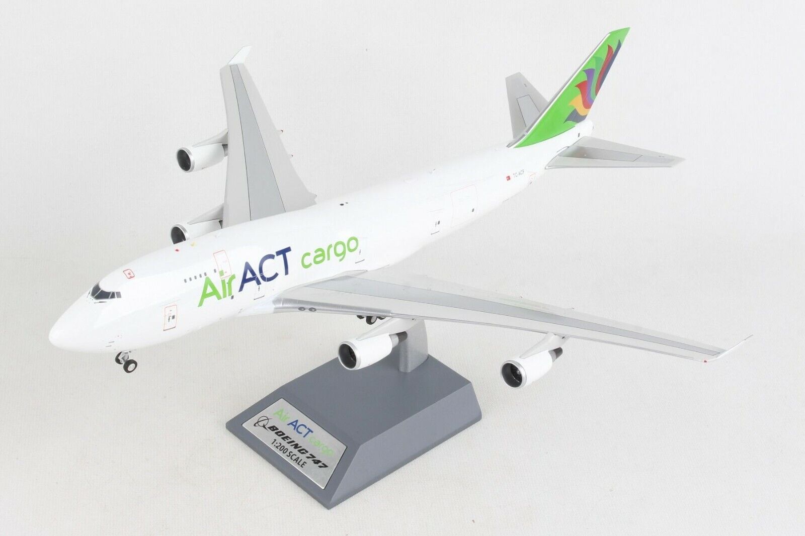  Inflight IF7449T1220 Air ACT Cargo Boeing 747-400F TC-ACF Diecast 1/200 Model