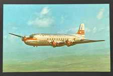 Western Airlines Douglas DC-4 NC10201 Aircraft Postcard picture