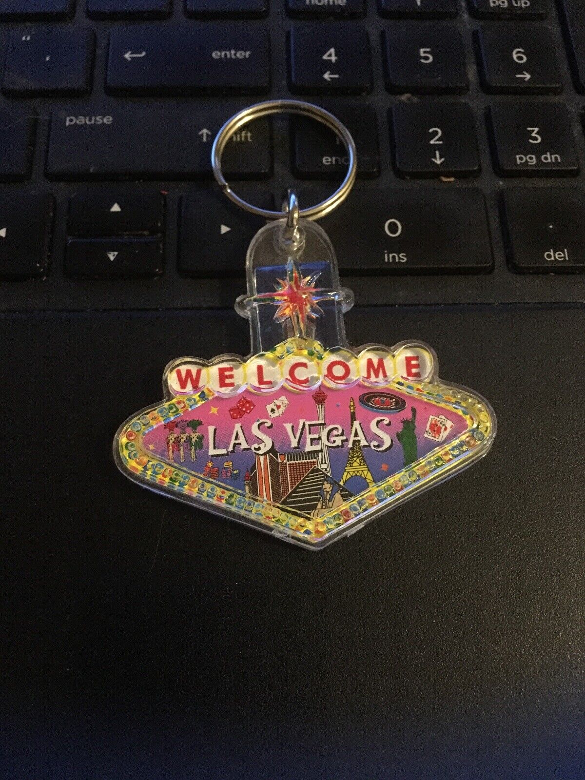 Vintage Keychain  Welcome to Las Vegas