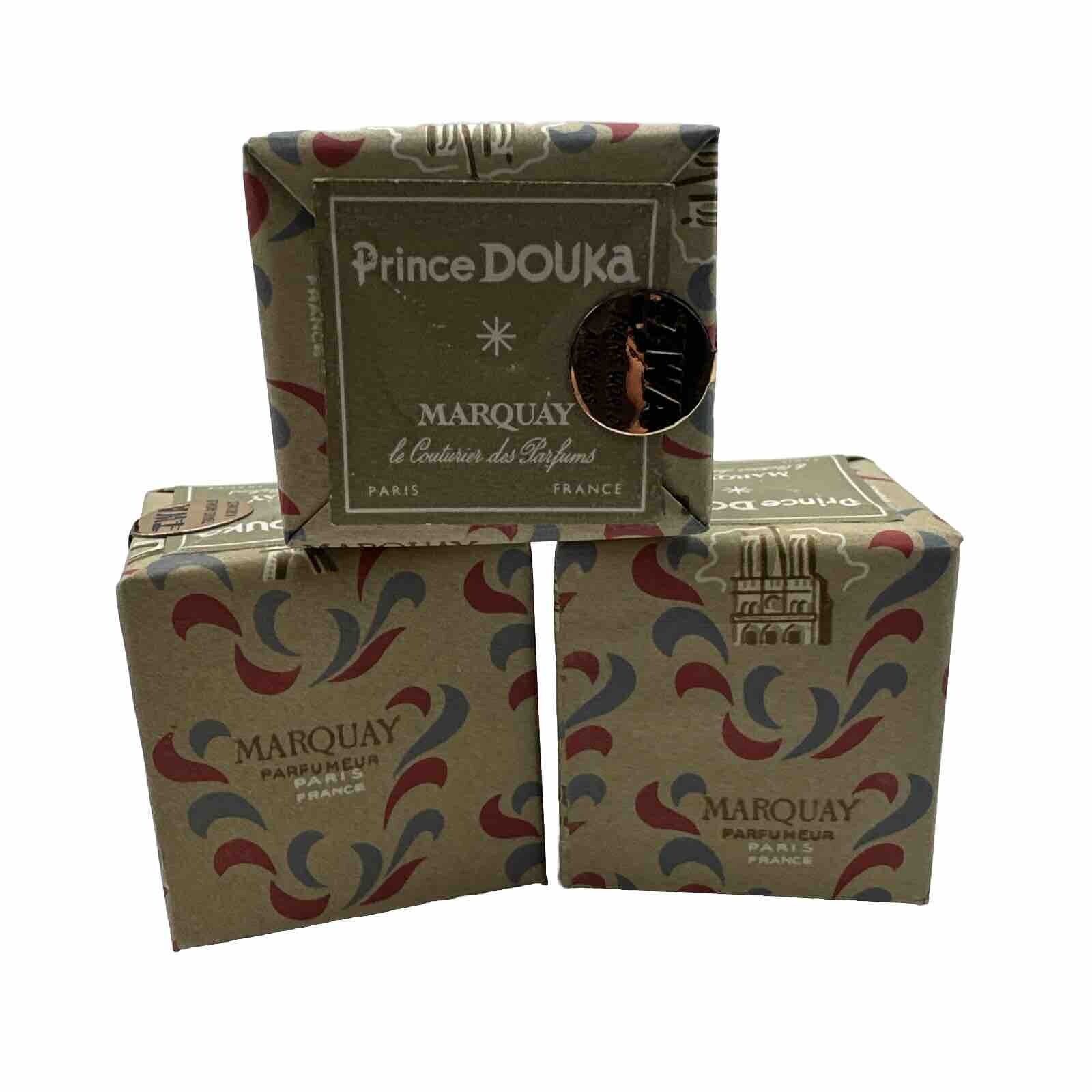 Marquay Prince Douka 1/8 fl oz Parfum Lot of 3 Sealed Boxes TWA Gifts France