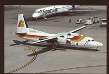 Orig 35mm airline slide Air Nostrum Iberia Regional F50 EC-GQI picture