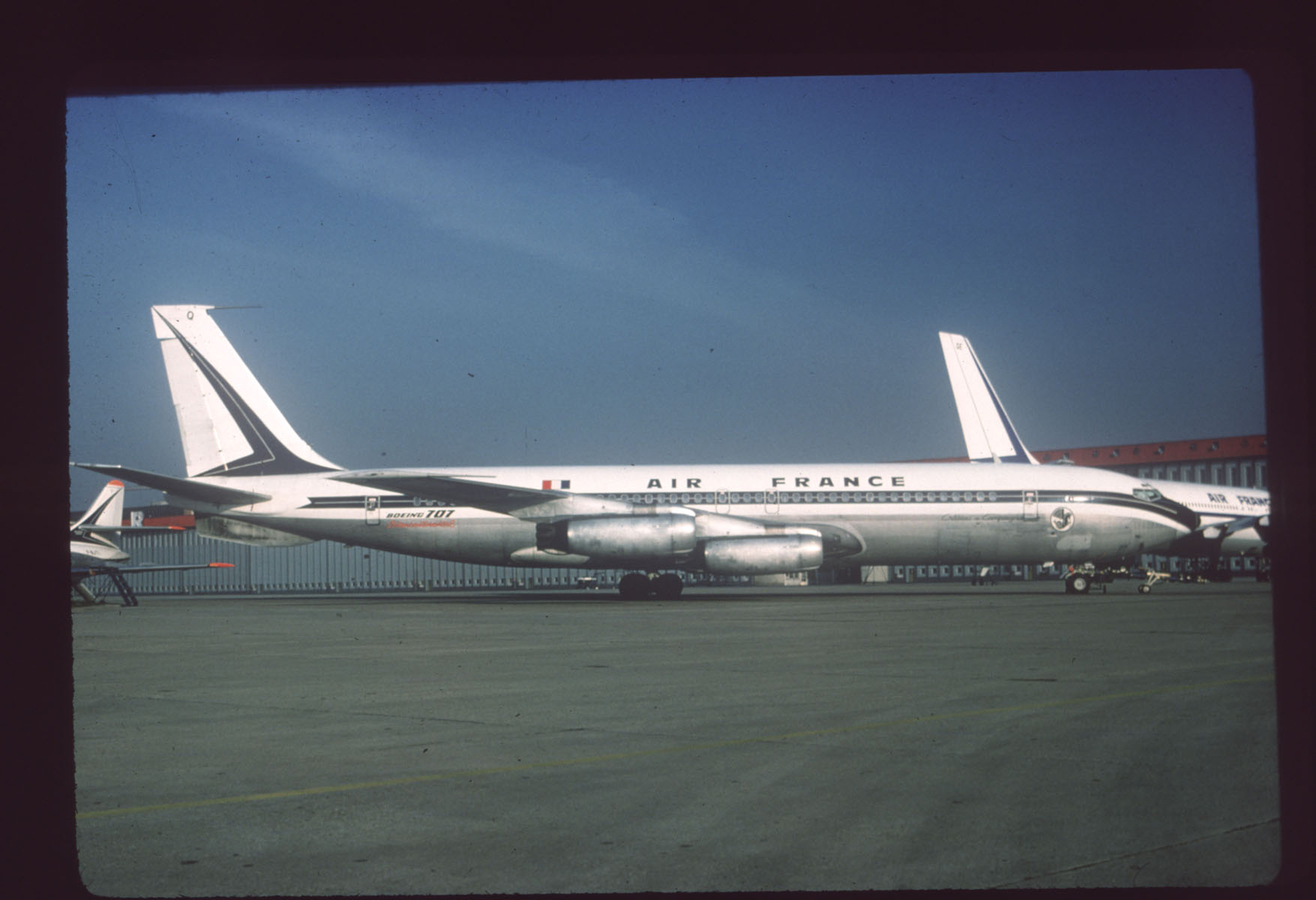Dupe 35mm airline slide Air France 707-328 f/n Q