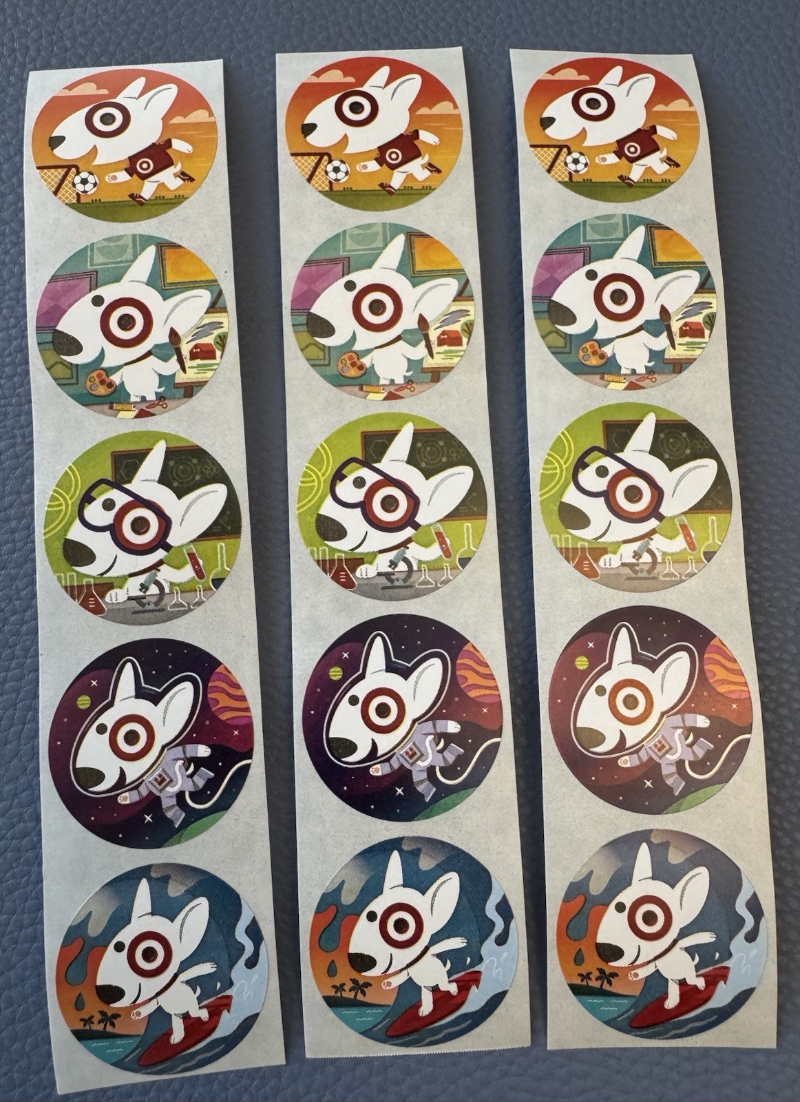 Lot 15 Target Bullseye Dog Retail Store Fun Sticker Decal Colorful Promo 🎯 Lot 15 Target Bullseye Dog Retail Store Fun Sticker Decal Colorful Promo 🎯