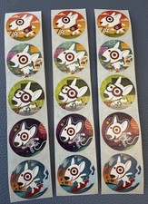 Lot 15 Target Bullseye Dog Retail Store Fun Sticker Decal Colorful Promo 🎯 picture