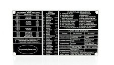 Pilot's Communications Guide Placard General Aviation Airplane Cockpit PLA-0102 picture