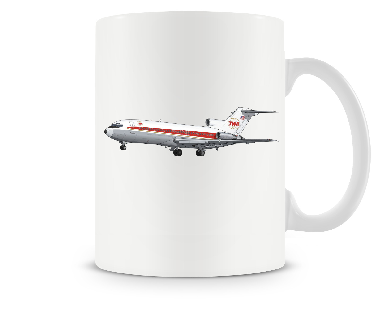 TWA Boeing 727 Ceramic Coffee Mug - 15oz. TWA Boeing 727 Ceramic Coffee Mug - 15oz.