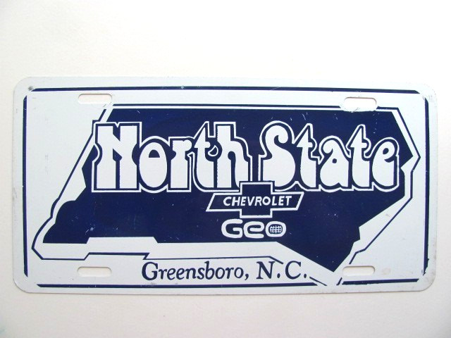 NORTH CAROLINA LICENSE PLATE VANITY \