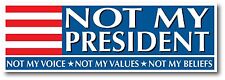 NOT MY PRESIDENT ANTI Biden Bumper Sticker Decal Pro Trump V4 - 8x2.5” picture