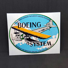 Boeing System Vintage Style Airplane Decal, Vinyl Sticker picture