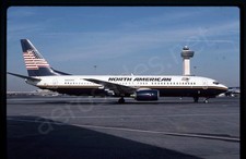 North American Boeing 737-800 N802NA Nov 01 Kodachrome Slide/Dia B24 picture