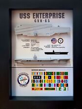 Enterprise CVN-65, Memorial Display Shadow Box, Navy, Aircraft Carrier, Nuclear picture