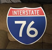 AUTHENTIC I-76 INTERSTATE 76 SIGN SHIELD ALUMINUM SIGN, 24