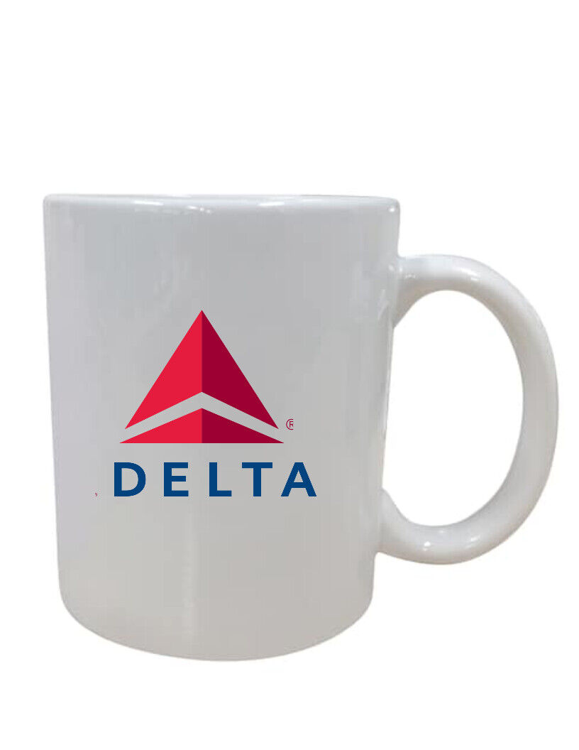 Retro Delta Airlines Logo US Airline Travel Company Employee Coffee Mug Cup 