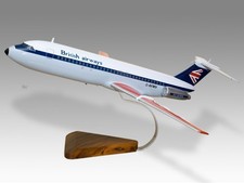 BAC 111 British Airways Desk Wood Airplane New Model Small Scale 1/100 picture