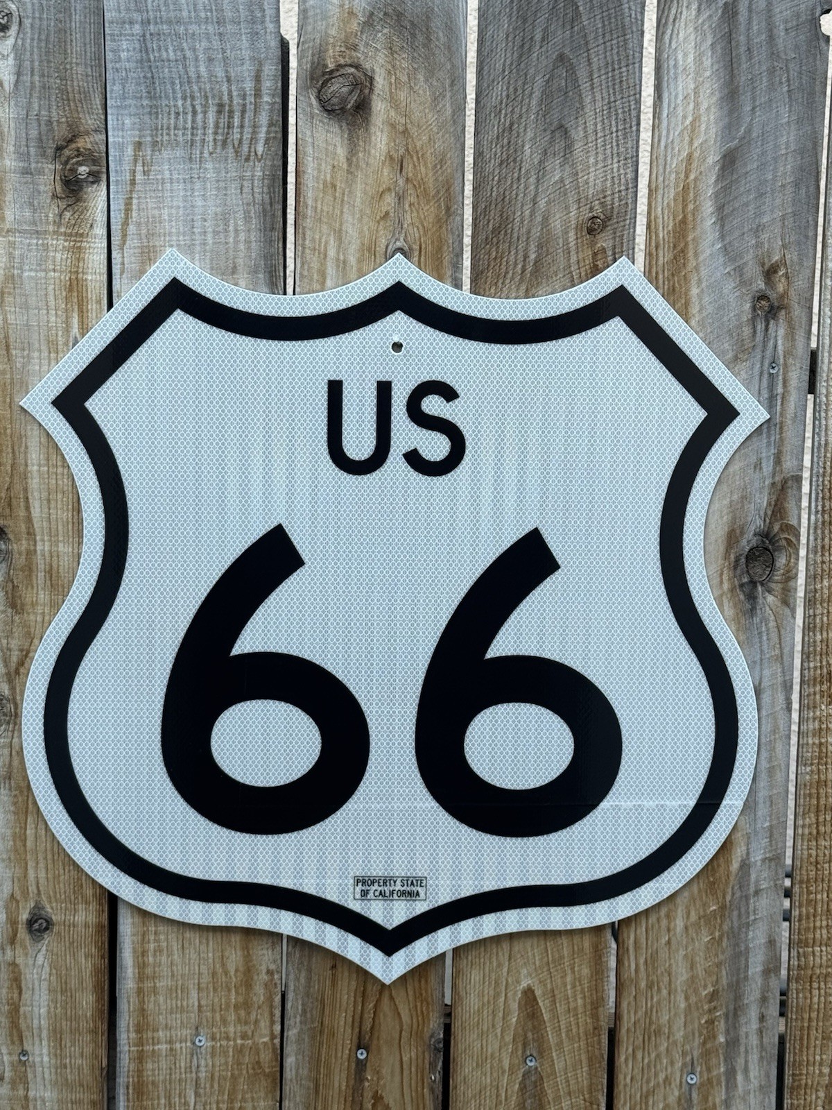 Authentic California Route 66 Sign With CA Print Stamp Authentic California Route 66 Sign With CA Print Stamp