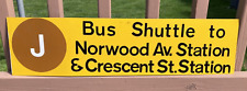 J Train Bus Shuttle Sign Jamaica EL Norwood Av,  Crescent St,  Cleveland St picture