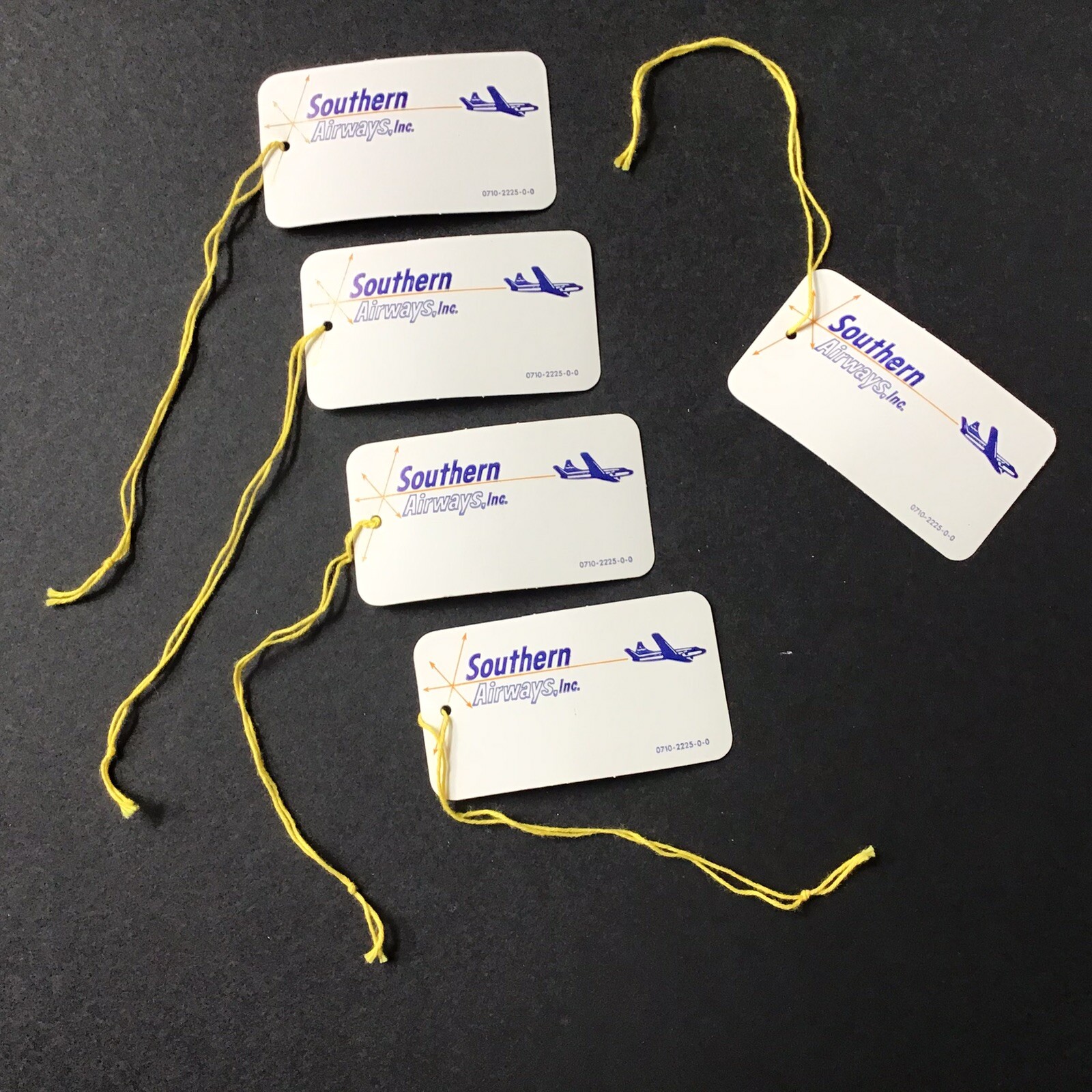 Southern Airways Set/5 Luggage Tags - Martin 404 - NOS Airline Baggage Tags Southern Airways Set/5 Luggage Tags - Martin 404 - NOS Airline Baggage Tags