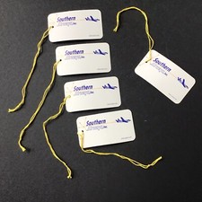 Southern Airways Set/5 Luggage Tags - Martin 404 - NOS Airline Baggage Tags picture