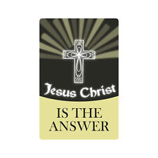 JESUS CHRIST IS THE ANSWER Sign Or Decals religion belief church jesus picture