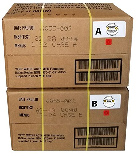 Western Frontier MRE 2020 Inspection Date Case, 24 Meals with 2020 Inspection