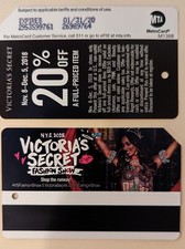 VICTORIA'S SECRET, Version 2 - NYC MetroCard, Expired-Mint Condition picture