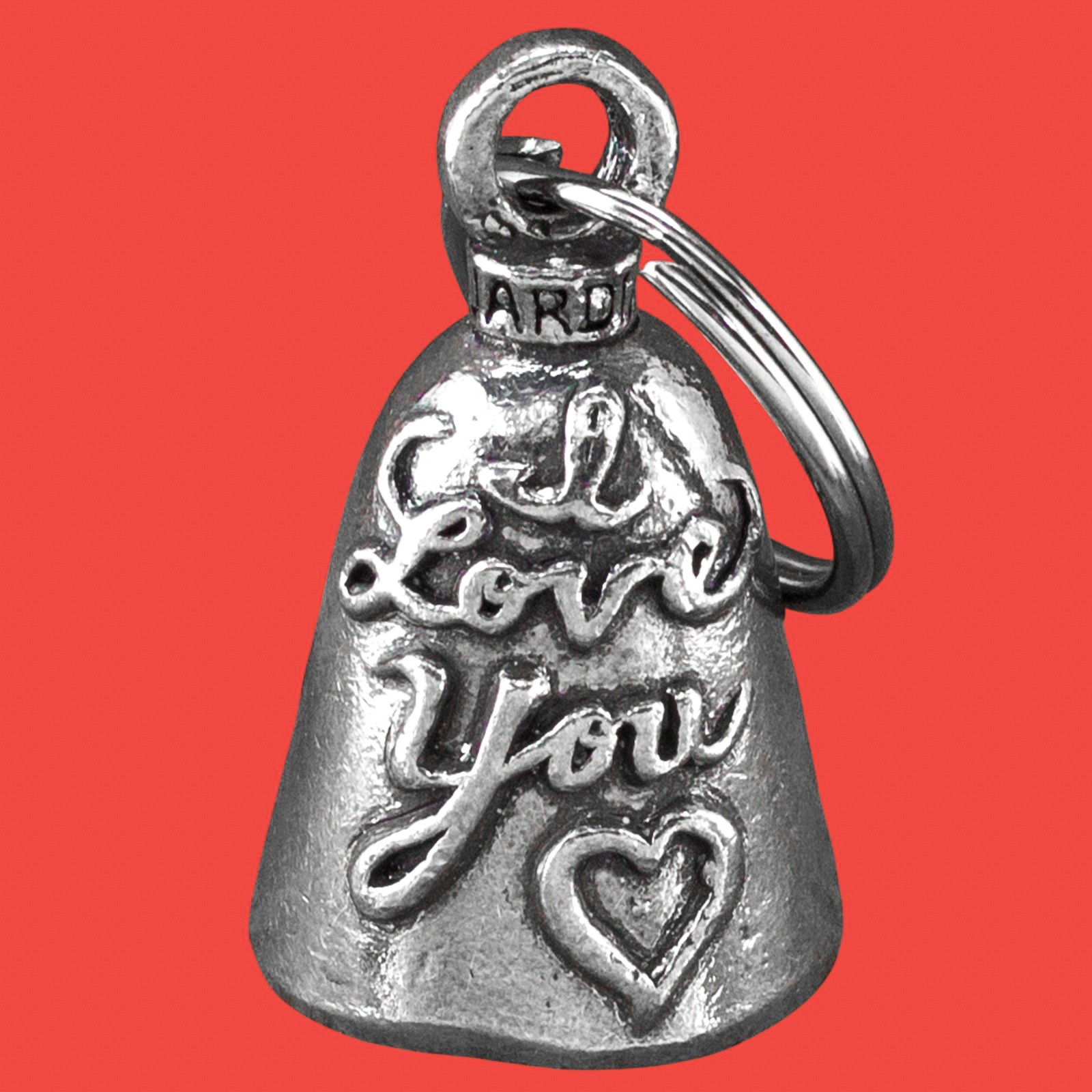 Guardian Bell I LOVE YOU Motorcycle Ride Harley Gremlin Hanger Biker Good Luck