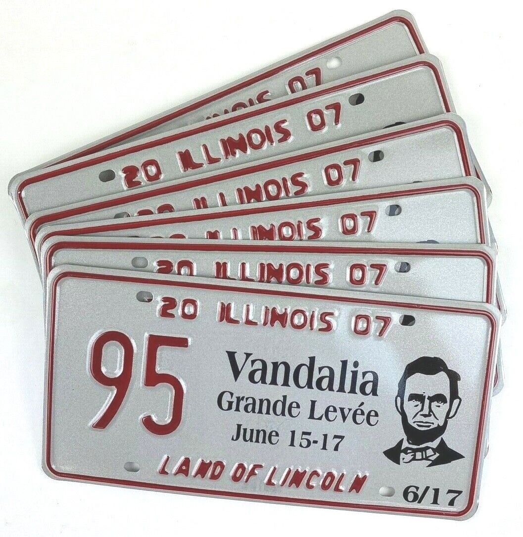  Vtg Lincoln License Plate 2007 Special Event Man Cave She Shed Vandalia IL