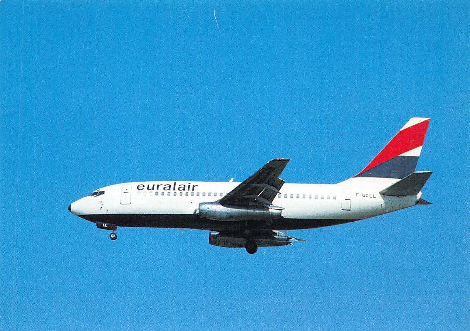 Airline Postcards        EURALAIR    Airlines   Boeing 737-200   F-GCLL