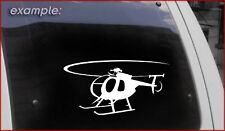 MD 500 Helicopter Decal Police Military Hughes Chopper Sticker 500E Window USA picture