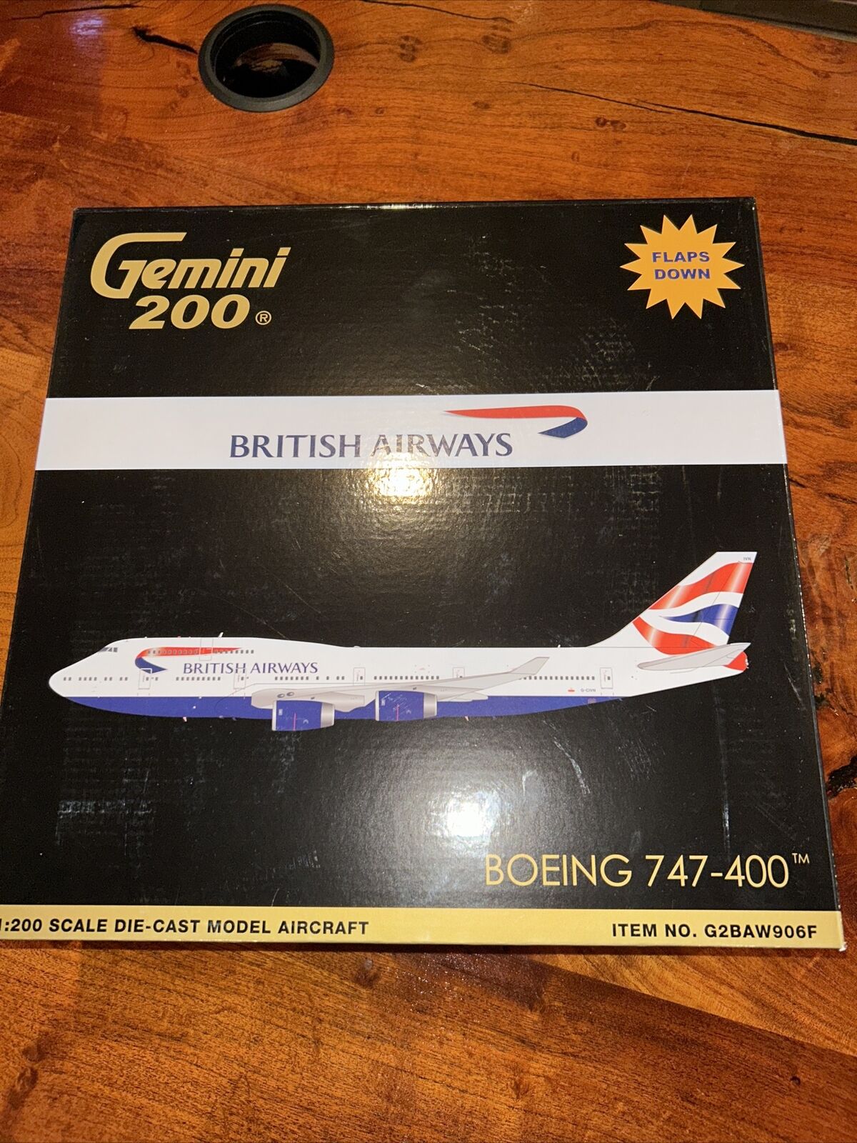 Boeing 747-400 Gemini200 British Airways Flaps Down 1:200 New