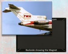 TWA Airlines Boeing 727 Tail Logo Handmade 3.25