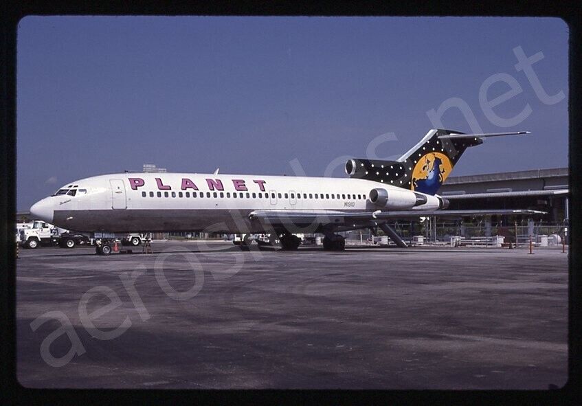 Planet Airways Boeing 727-100 N1910 Aug 98 Kodachrome Slide/Dia A1