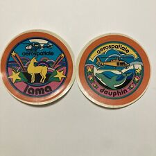 2-Lg Vtg Aerospatiale Dauphin Lama Helicopter Stickers  Colorful  S-260 Fasson picture
