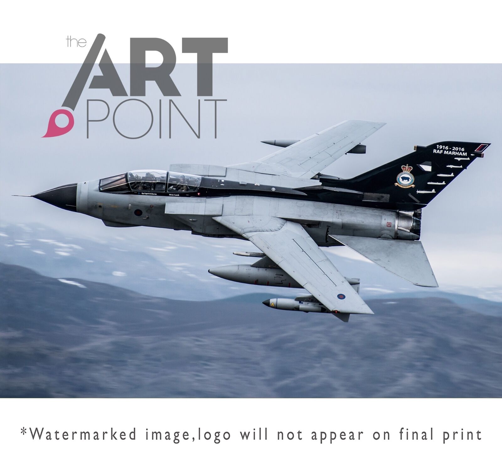 RAF GR4 Tornado Fighter Jet Canvas Print Framed Photography Wall Art Picture