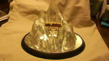 THE GLACIER EXPRESS CRYSTAL FIGURINE WITH GOLD TRAIN IN THE ALPS. FROM GERMANY picture
