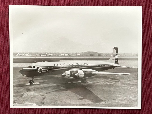 Douglas DC 7C 8x10 photo Douglas DC 7C 8x10 photo