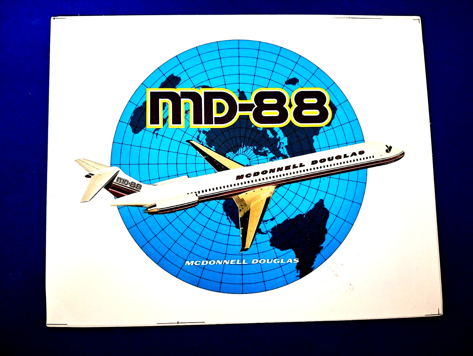 McDonnell Douglas MD-88 Sticker 4 1/2in McDonnell Douglas MD-88 Sticker 4 1/2in