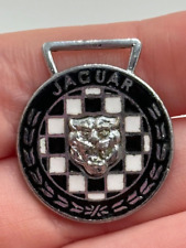 Vintage Jaguar Enamel Keychain Ring Fob CUD Made In England picture