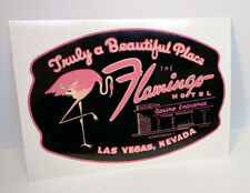Las Vegas Flamingo Hotel Vintage Style Travel Decal, Vinyl Sticker,Luggage Label picture