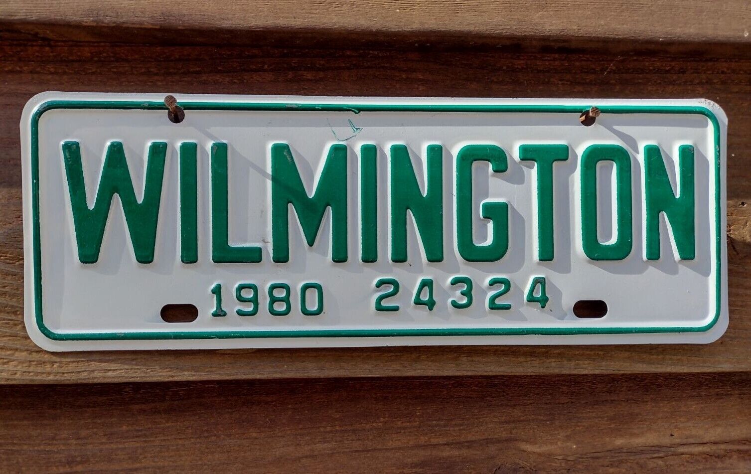 Wilmington, NC City License Plate 1980