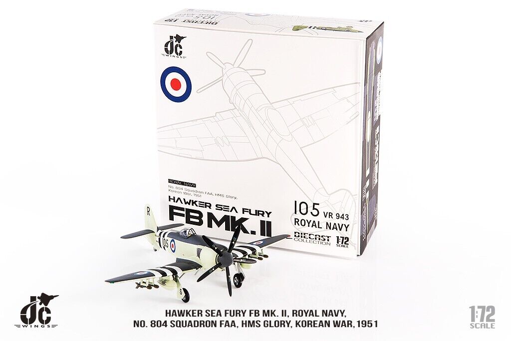 Hawker Sea Fury FB MK. II, Royal Navy, 804 Squadron FAA, 1/72 JCW-72-SFURY-002