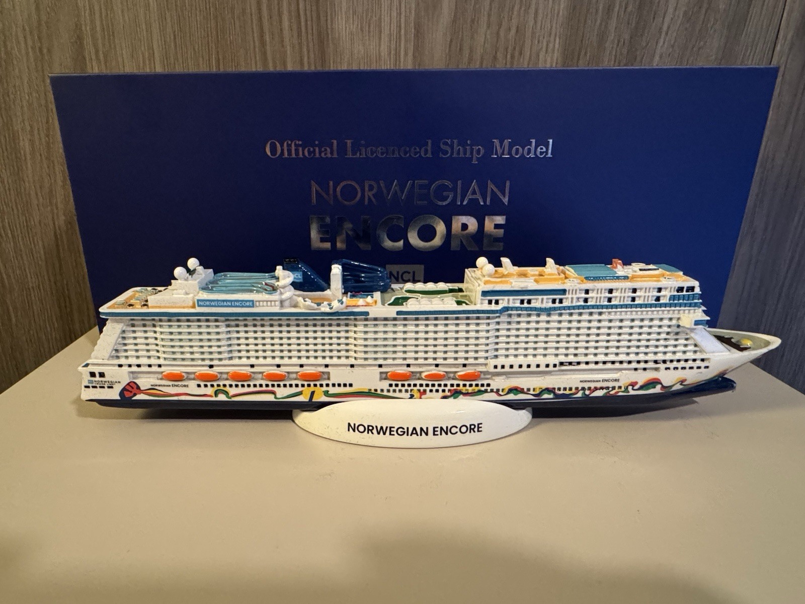 New NCL Norwegian Encore Ship Model (Factory Sealed) New NCL Norwegian Encore Ship Model (Factory Sealed)