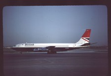 Orig 35mm airline slide British Airways 707-336B G-AXXZ picture