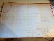 Concorde Aérospatiale Technical Drawing Nosewheel Brake Lever 1971/76 35.491.30 picture