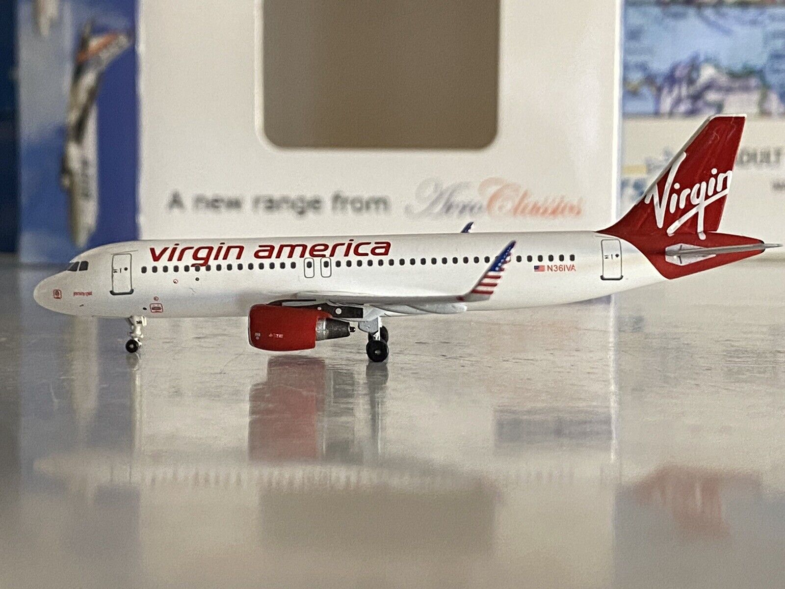 Aeroclassics Virgin America Airbus A320-200 1:400 N631VA ACN631VA