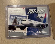 Delta Air Lines Boeing 757-200 San Francisco Collectible Card #17 2004 picture
