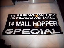 LAS VEGAS TRANSIT BUS ROLL SIGN MEADOWS MALL HOPPER SPECIAL SPRING VALLEY DECOR picture